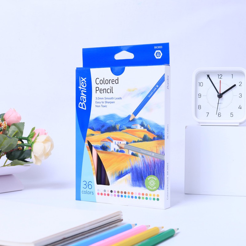 

[Pelangi Stationery] Bantex Colored Pencil / Pensil Warna 36 Warna Hexagonal 3.0 mm Bahan Kayu Poplar BK3003