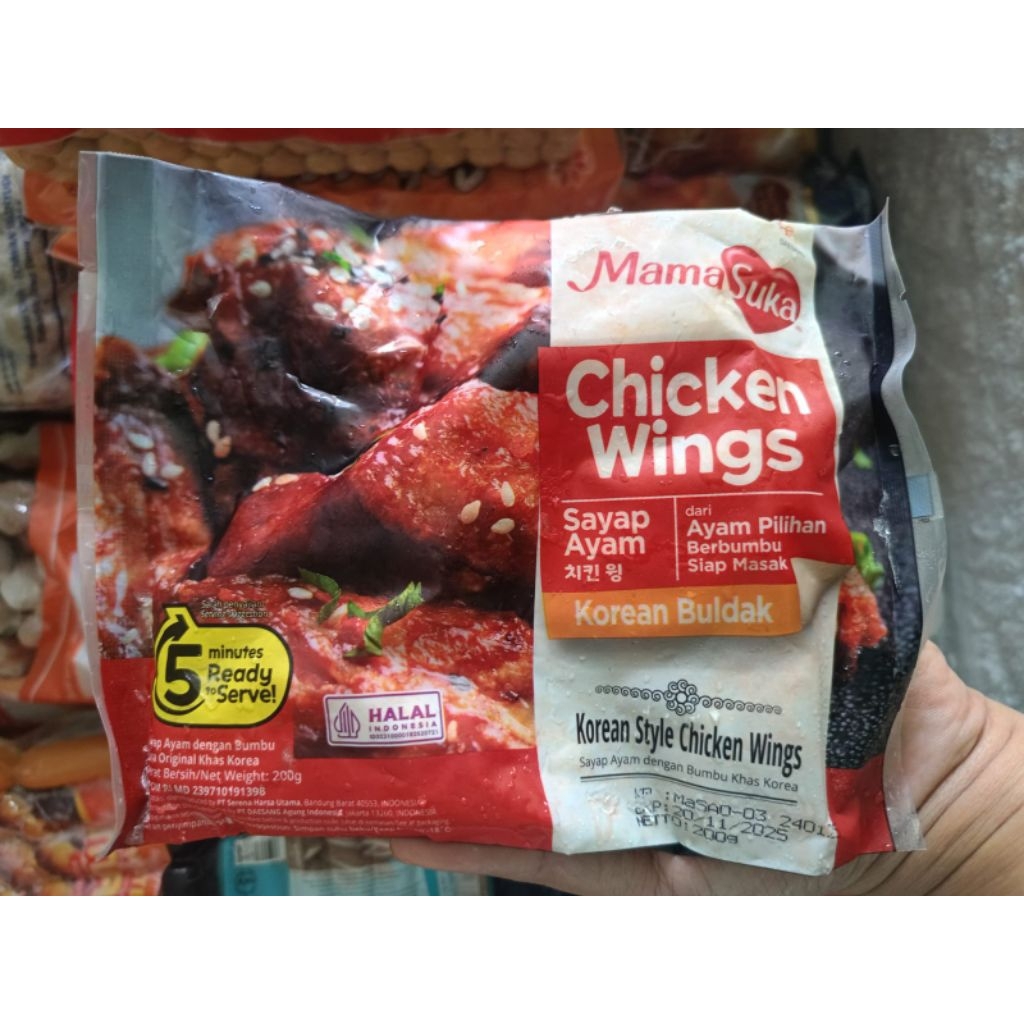 

Mama suka chiken wings Korean Buldak 200 gr