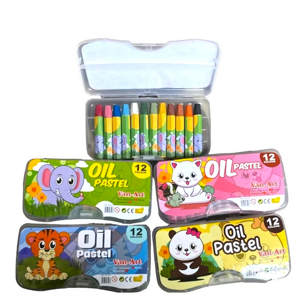 

Crayon Van Art 12W Oil Pastel / Krayon 12W Body Besar