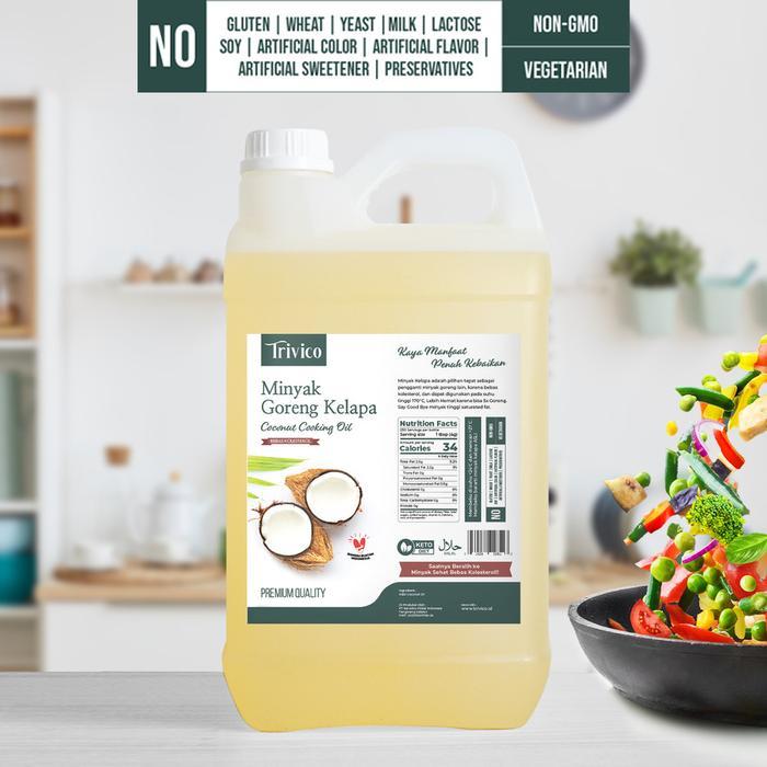 

Trivico Minyak Goreng 5 Liter Minyak Masak Trivico Minyak Goreng Kelapa Trivico 5000 ML Coconut