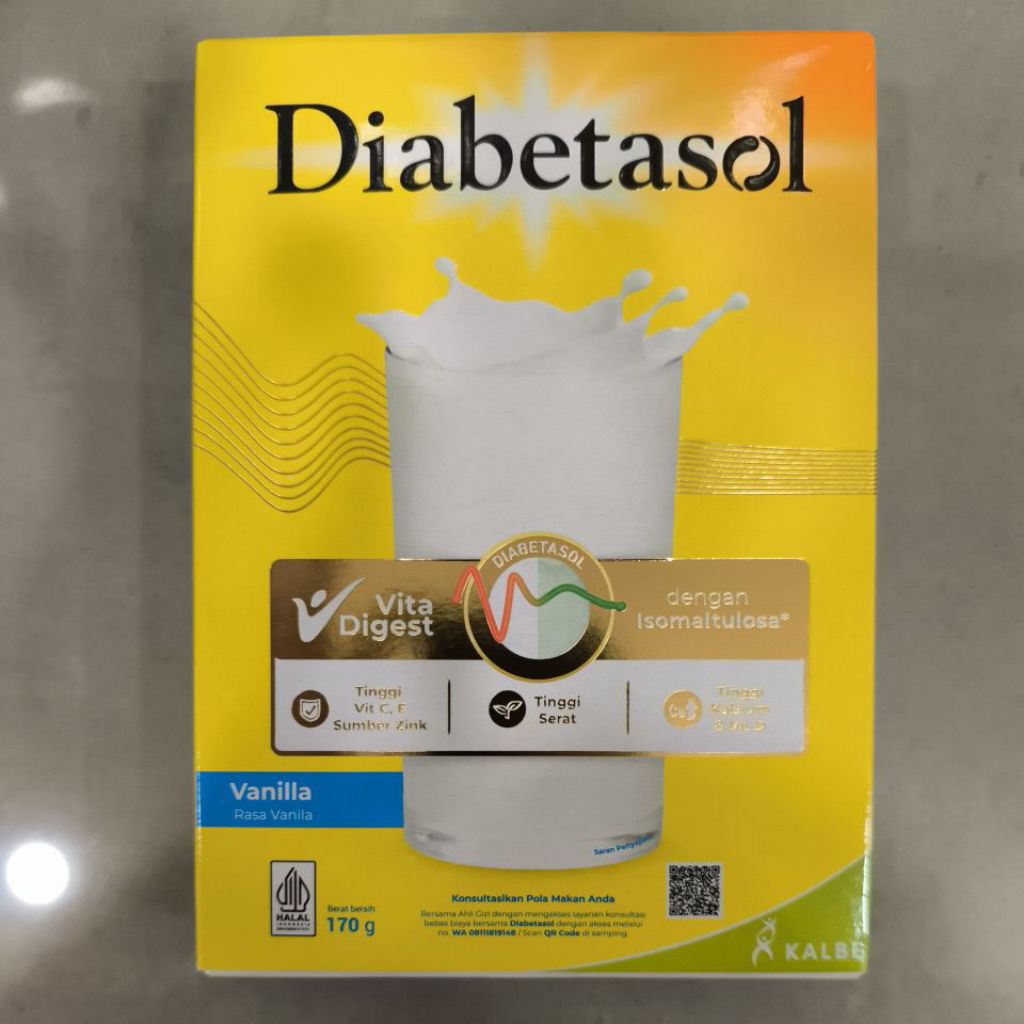 

DIABETASOL VANILLA 170gr exp 03 juni 2026