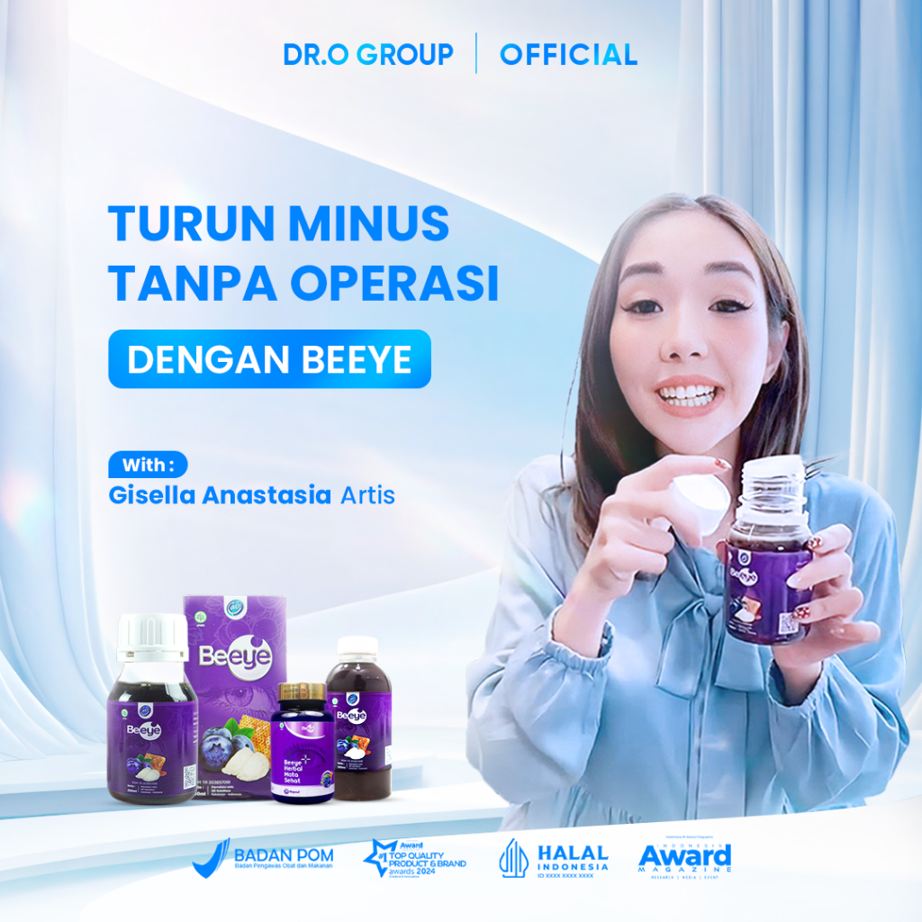Beeye 250ml/ Madu Mata Beeye/ Bpom/ Turun Minus