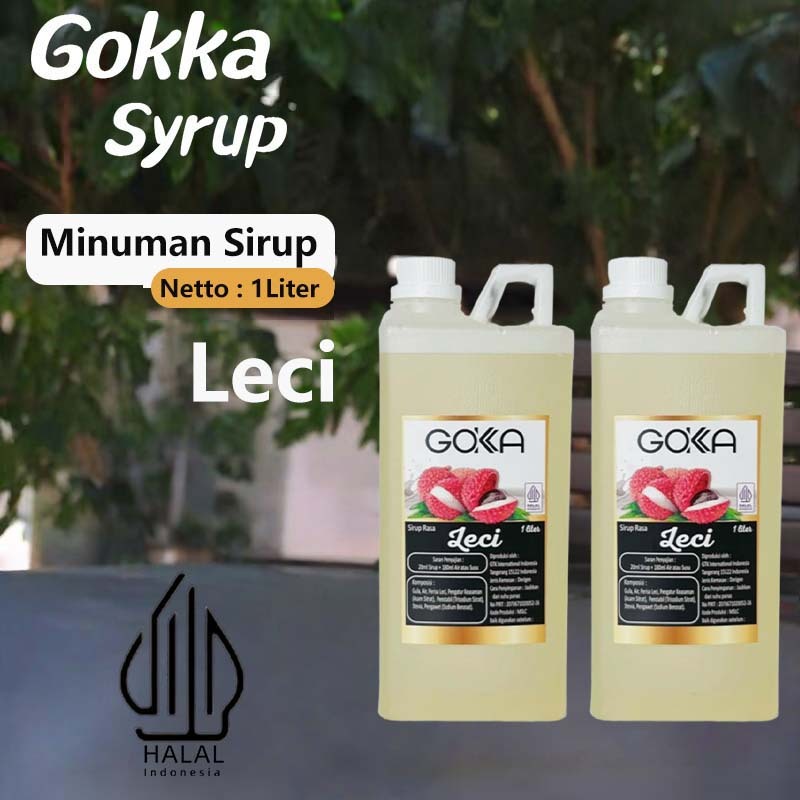 

GOKKA Sirup Minuman Rasa Leci 1L Syrup / Leci Juice