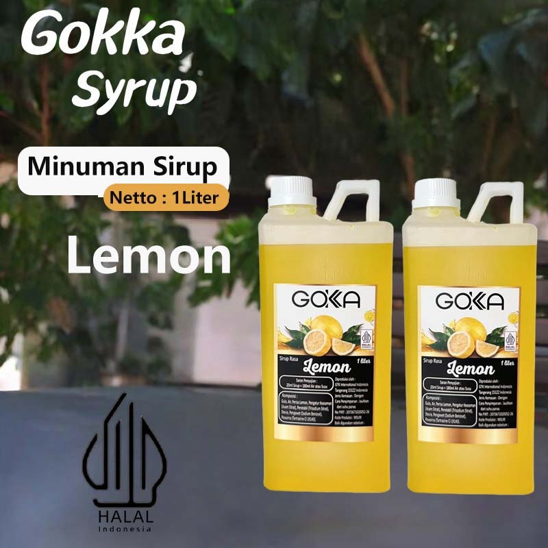 

GOKKA Sirup Minuman Rasa Lemon 1L Syrup / Lemon int Juice