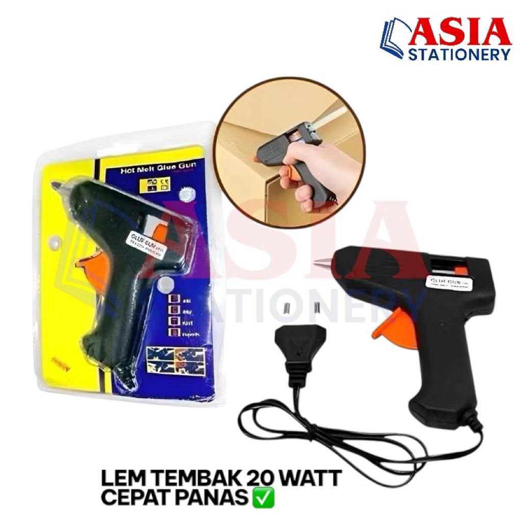 

Lem tembak / glue gun / Hot Melt Glue Gun 20 Watt