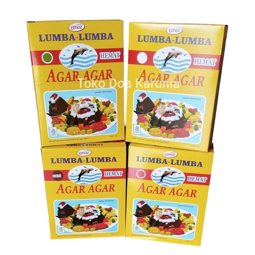 

Agar agar lumba lumba 1box isi 12 sachet@7gr