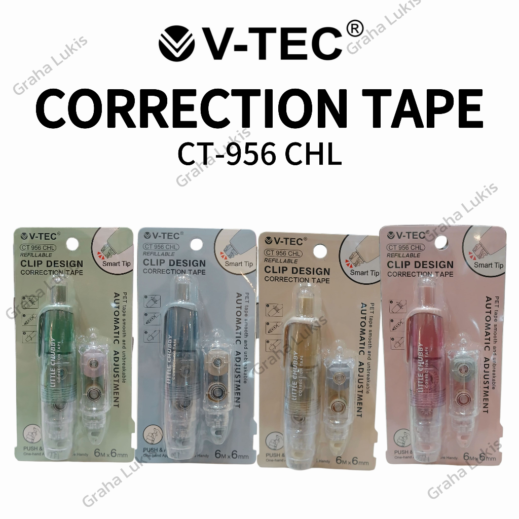 

Correction Tape V-TEC CT-956 CHL Refillable