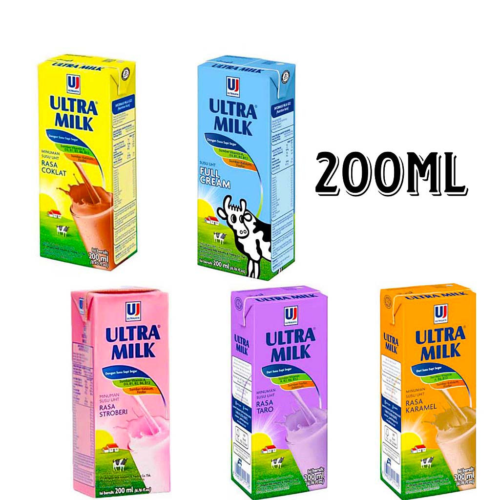 

Susu UHT ULTRA MILK 200ML 1karton isi 24pcs