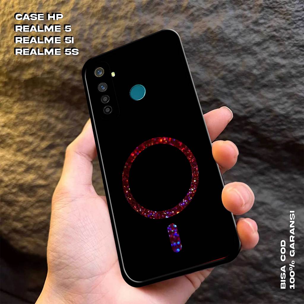 Case REALME 5 - REALME 5I - REALME 5S -  Softcase Premium Matte Hard Case - Case Hologram Glossy Mot