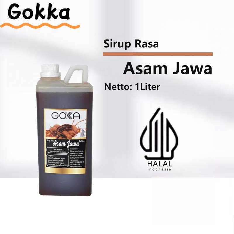 

Gokka Asam Jawa Sirup Minuman 1L - Asam Jawa Flavor Syrup / Sirup Asam Jawa