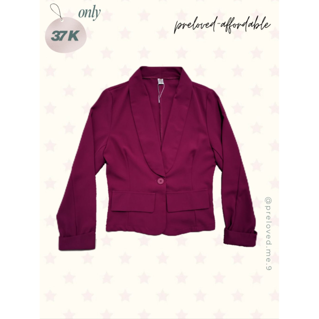 Preloved Pink Fanta Blazer