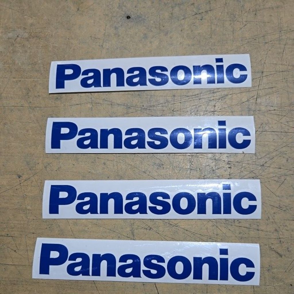 

Cutting Sticker warna tulisan AC PANASONIC