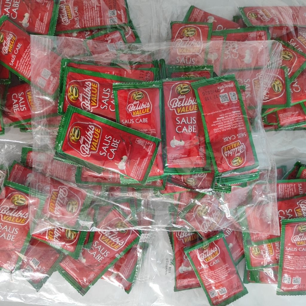 

Dua Belibis Value Saus Cabe Sashet Isi 25