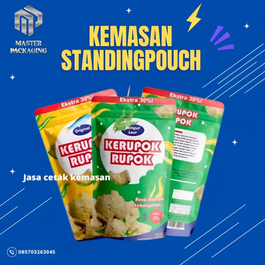 

CUSTOM KEMASAN STANDING POUCH MURAH MINIMAL 1000PCS