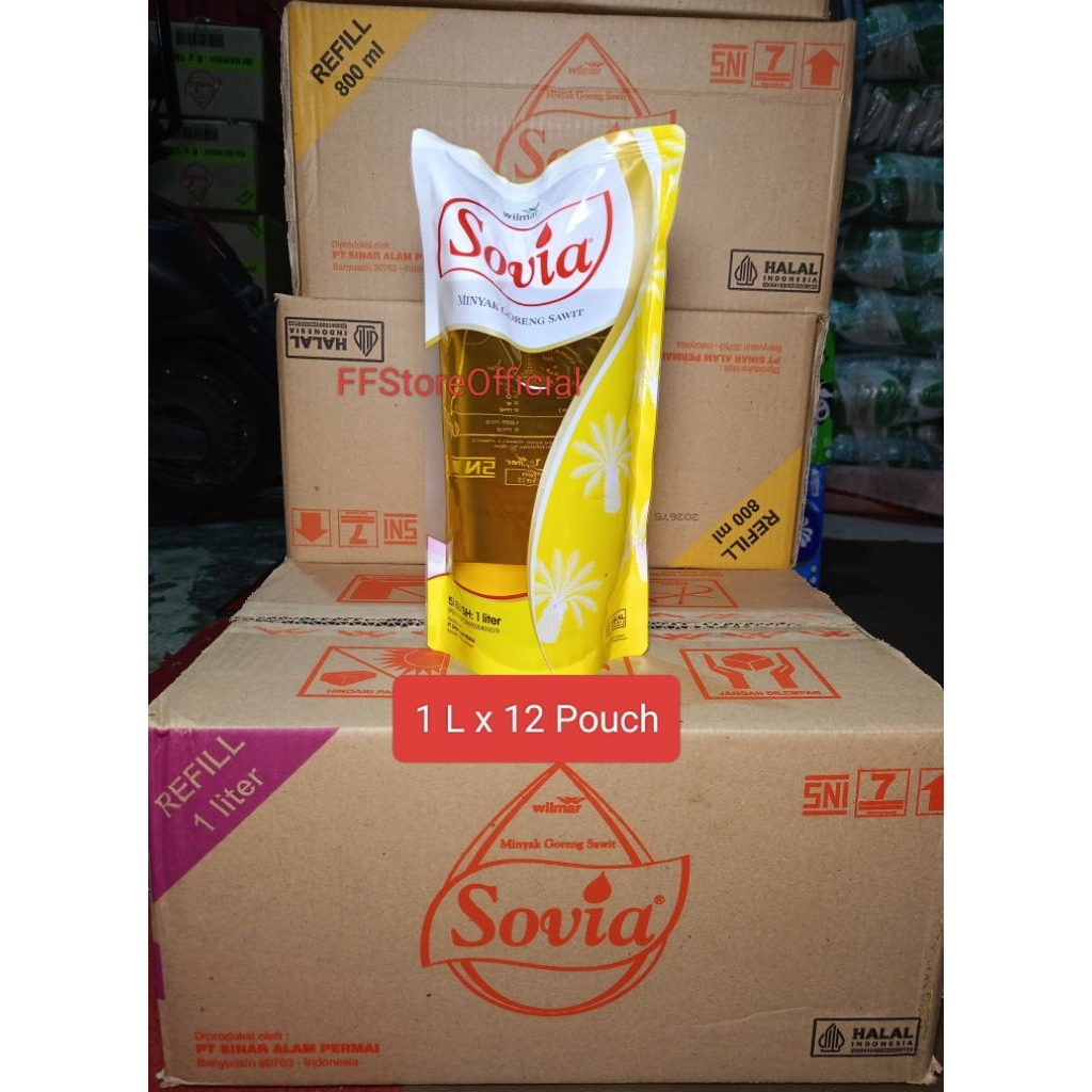 

SOVIA Minyak Goreng 1 L x 12 Pouch (INSTANT)