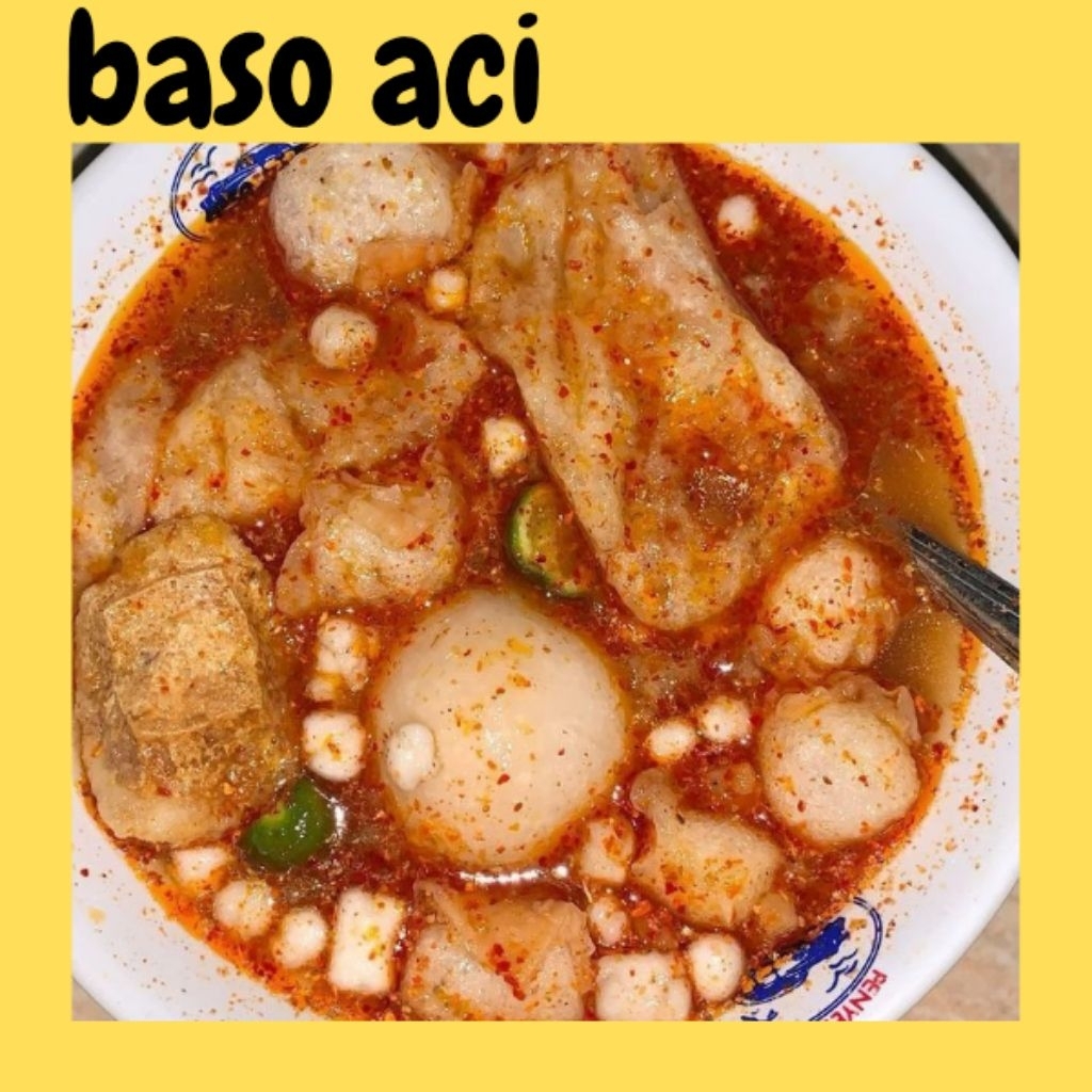 

baso aci jeruk limou cemilan makanan pedas gurih