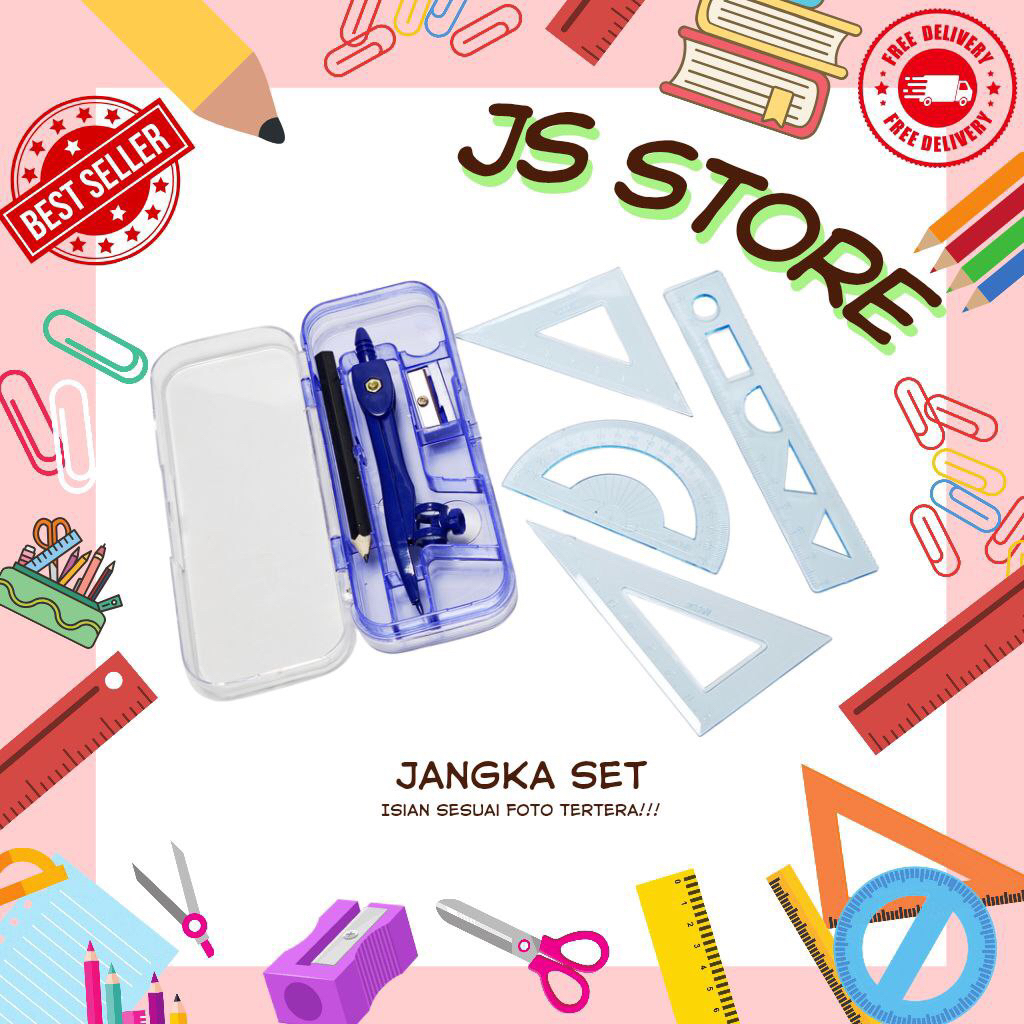 

Jangka Set Murah / Math Set Murah Bagus / Compass Set