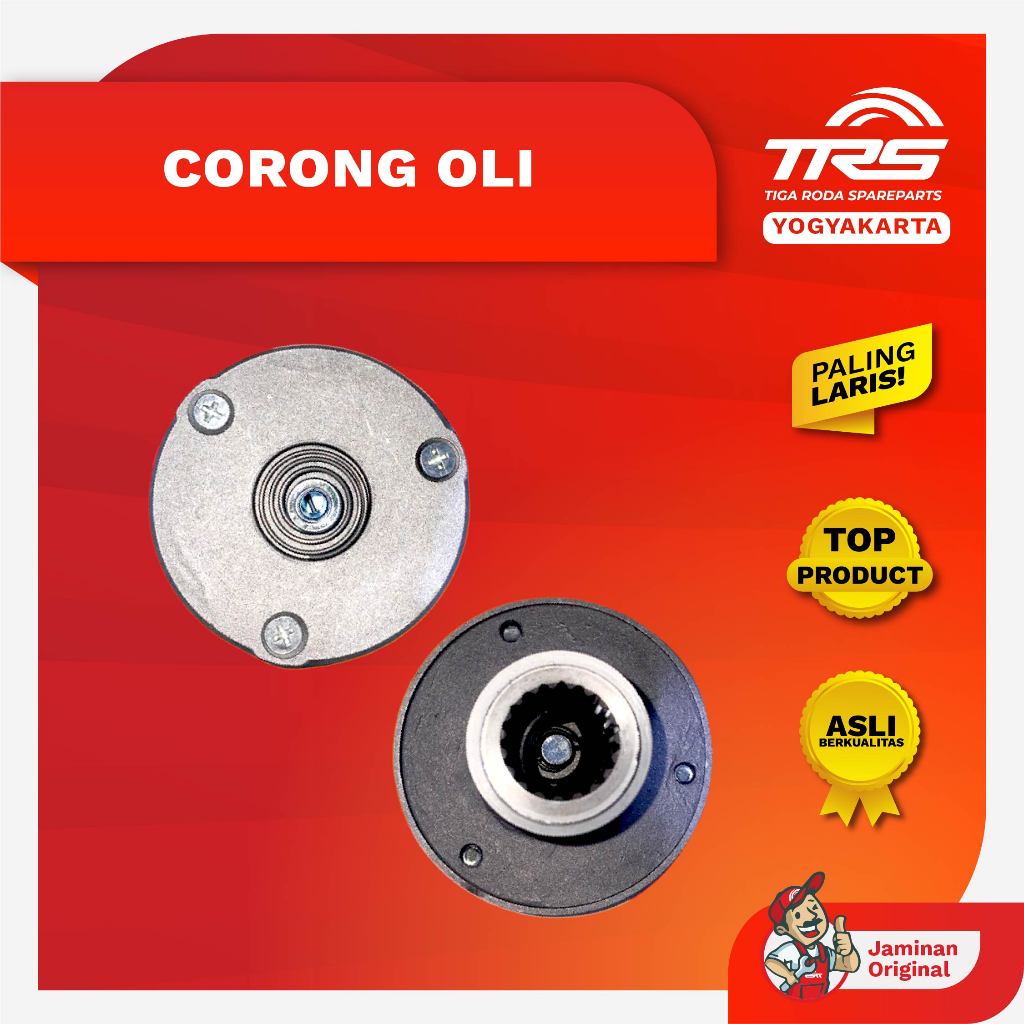 TRS Corong Oli Motor Roda Tiga Viar Karya Oil Cooler Tossa Hercules Motor Roda Tiga Spareparts Origi