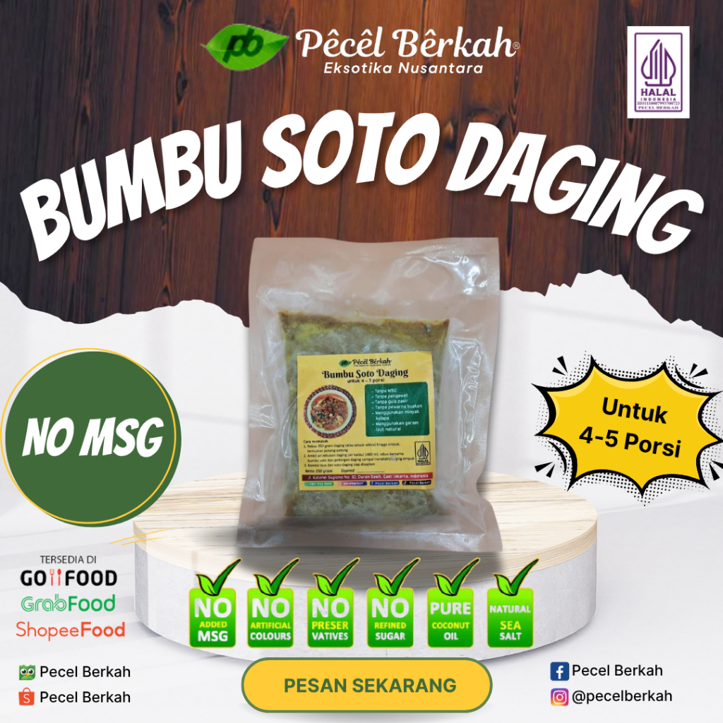 

Bumbu Soto Daging Frozen - NO MSG - Bumbu Instan