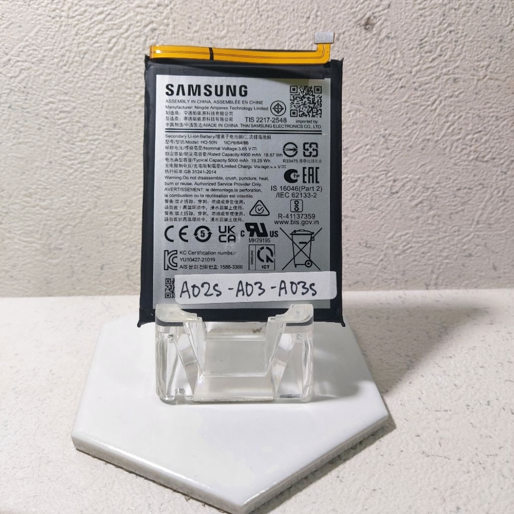 BATERAI BATTERY BATRE SAMSUNG GALAXY A02s A03 A03s | HQ-50N | ORIGINAL BEKAS COPOTAN