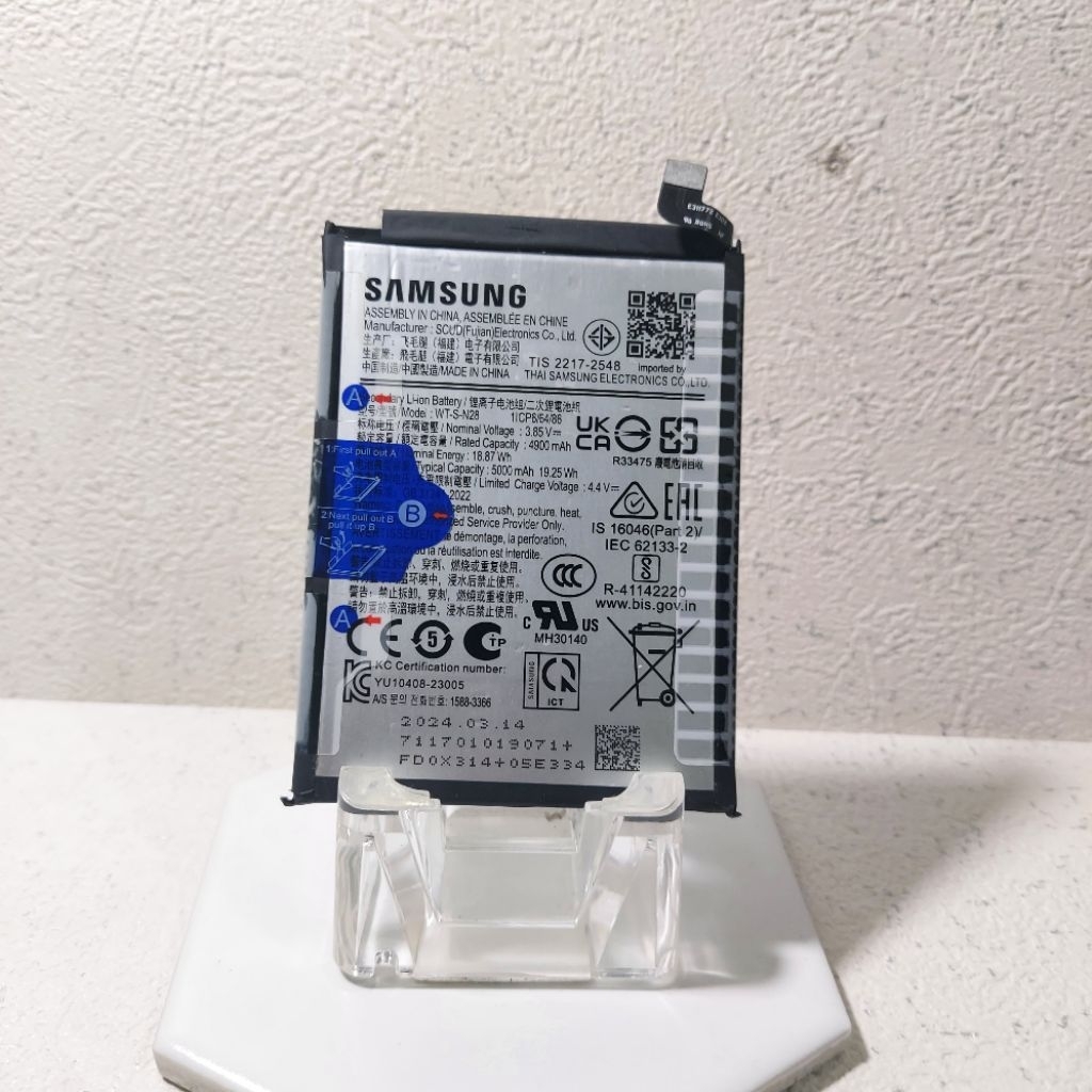 BATERAI BATTERY BATRE SAMSUNG GALAXY A05 | WT-S-N28 | ORIGINAL BEKAS COPOTAN