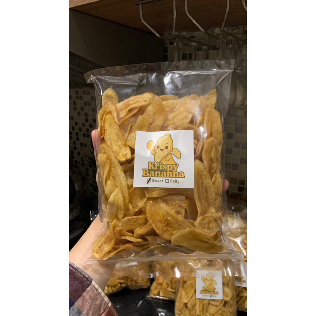 

Keripik Pisang Raja Manis Glaze Gula Salty Gurih Bawang