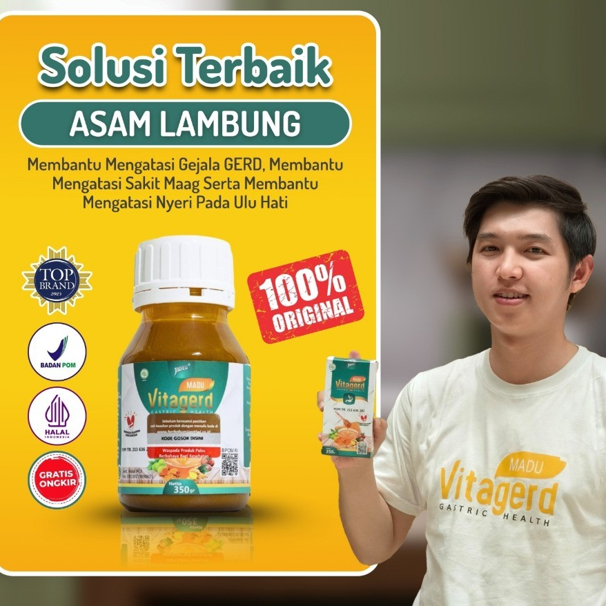 

Vitagerd Madu Herbal Untuk Meredakan Masalah Pencernaan Berat Bersih 350 Gram