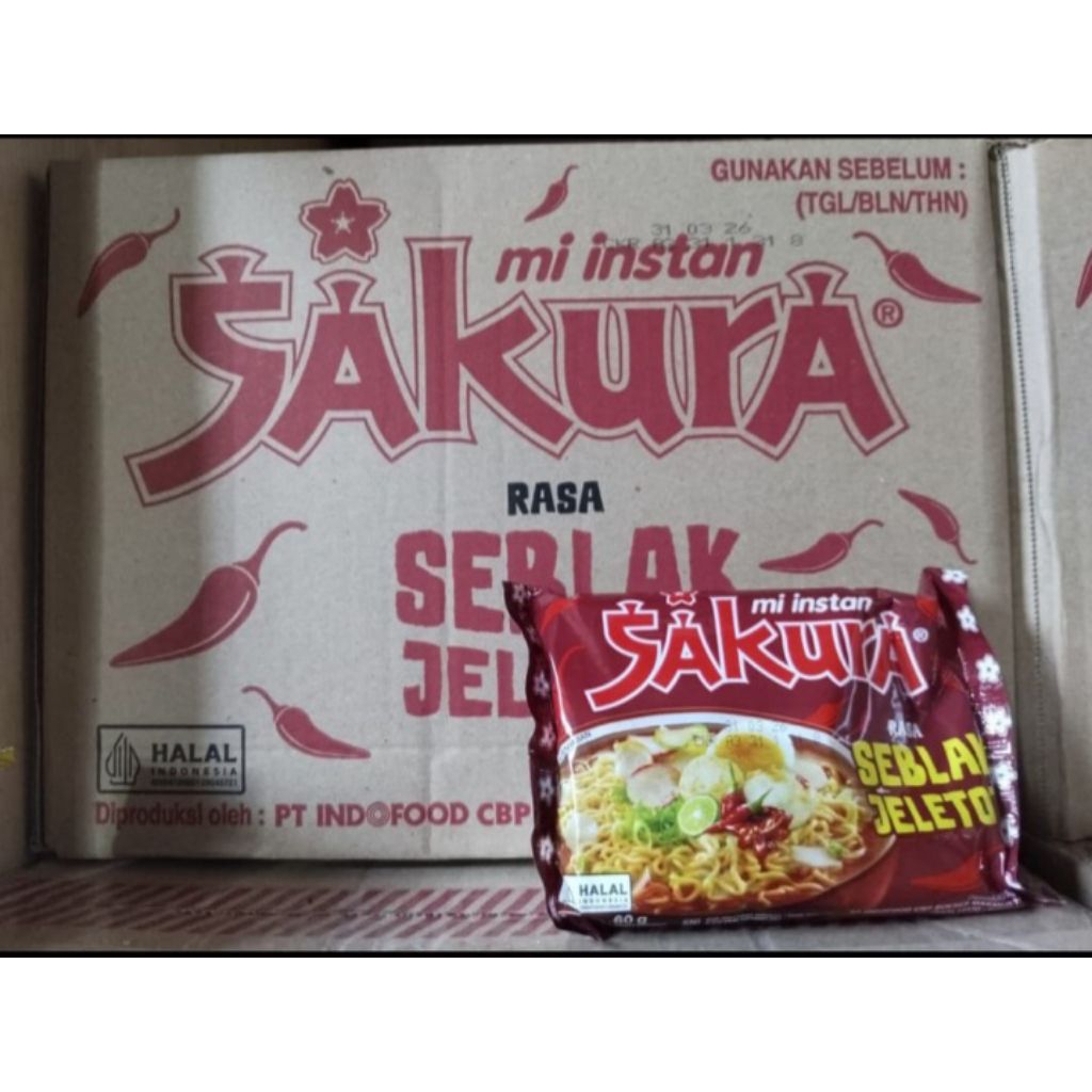 

mie sakura seblak jeletot ( 1dus isi 40 bks)
