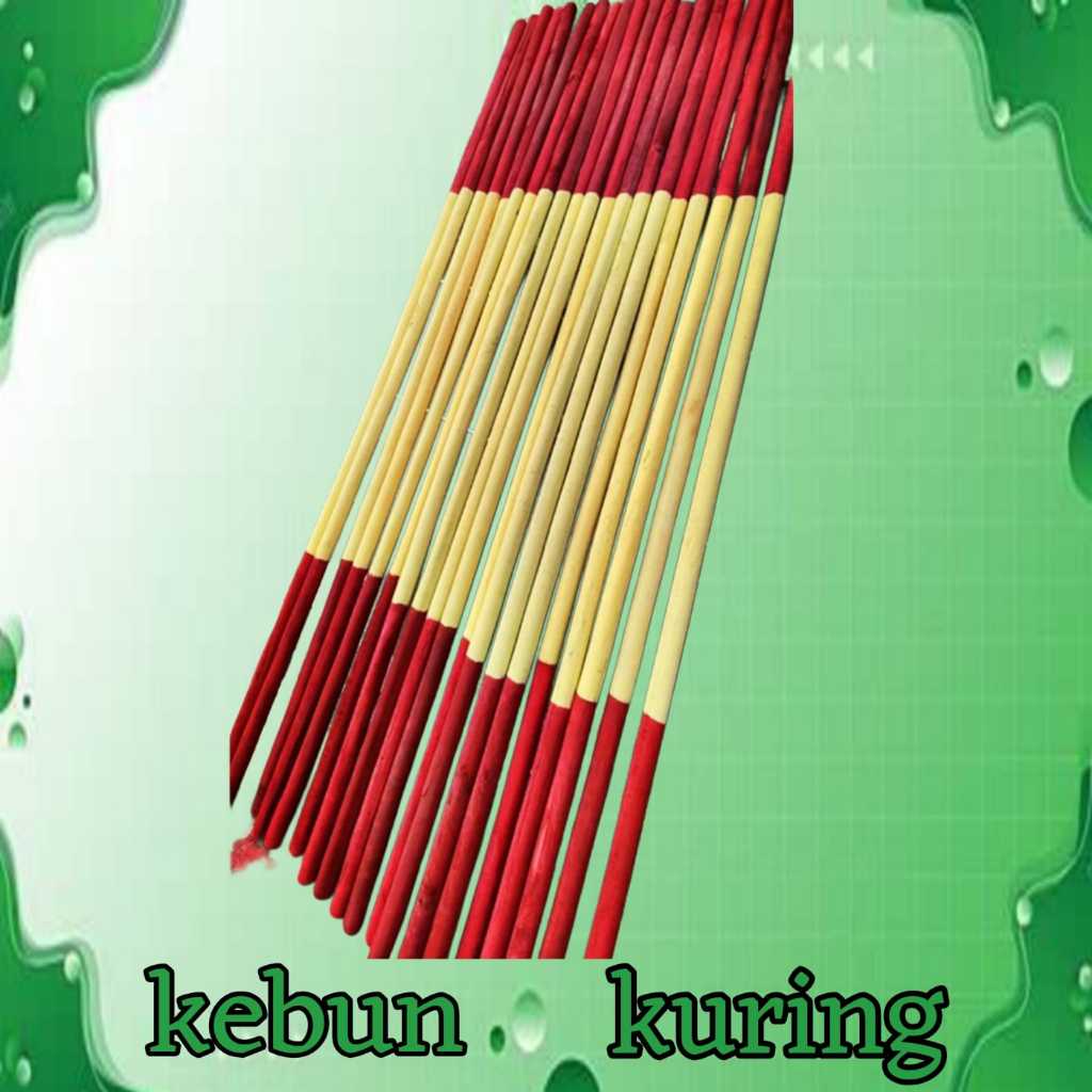 tongkat pramuka tinggi 160 cm - tongkat bambu kuning merah