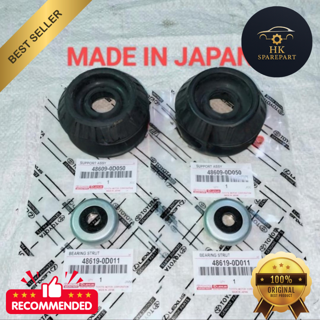 KARET SUPPORT + BEARING SUPPORT TOYOTA YARIS - NEW VIOS GEN 2 (2007-2012) ASLI JEPANG