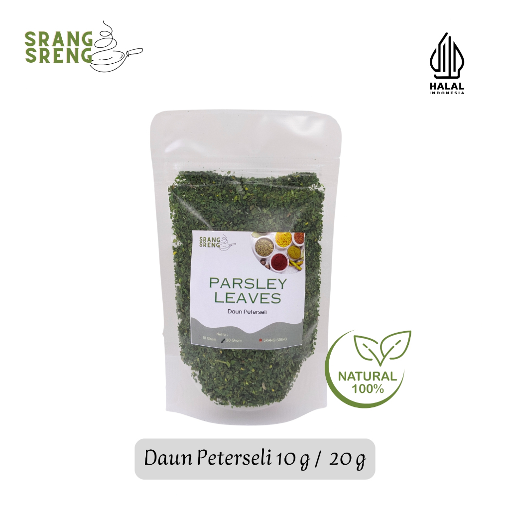 

Daun Peterseli / Parsley Leaves 10 g / 20 g Murni Tanpa Campuran | Rempah Herbal & Bumbu Dapur
