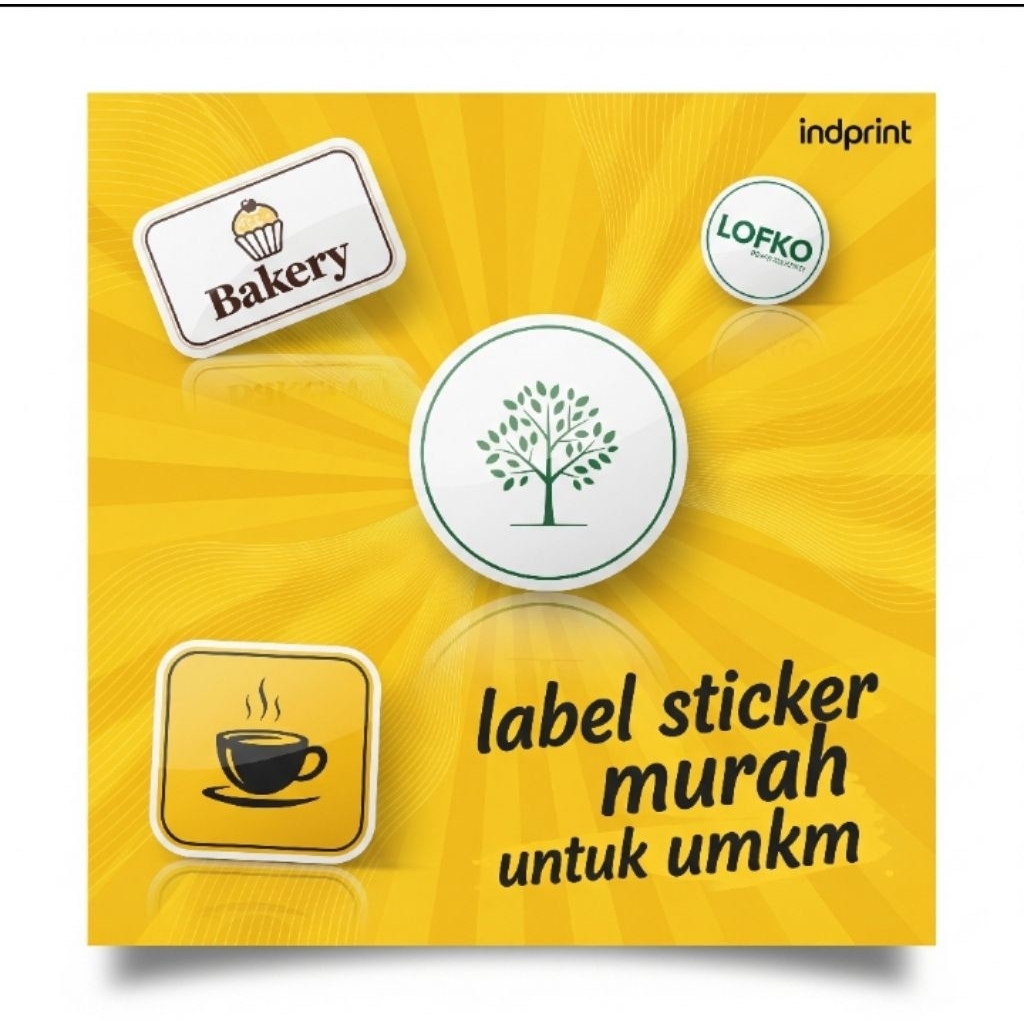 

Cetak Label Sticker, Stiker Produk UMKM, Sticker Chromo Bontax Tanpa minimal order