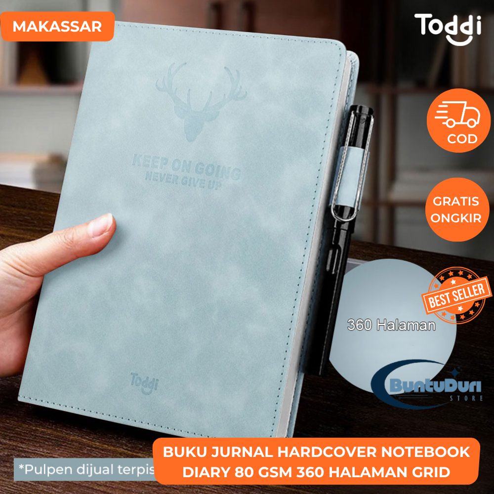 

Buku Jurnal Hardcover Notebook Diary 80 GSM 360 Halaman Grid