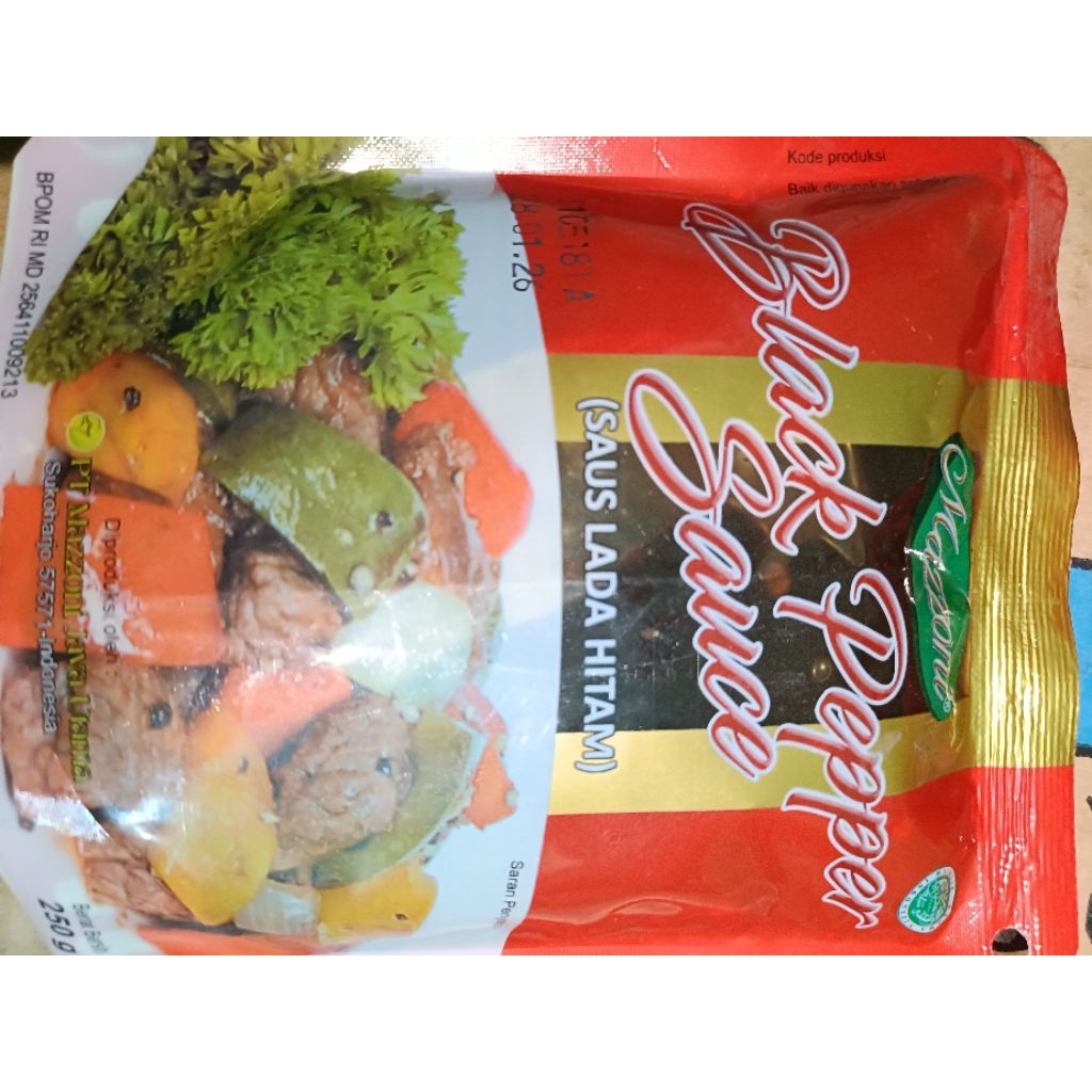 

MAZZONI SAUCE BLACK PEPPER 250gr