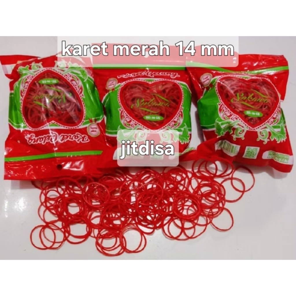 

isi 80 gram karet gelang mini 14mm merek sukawa