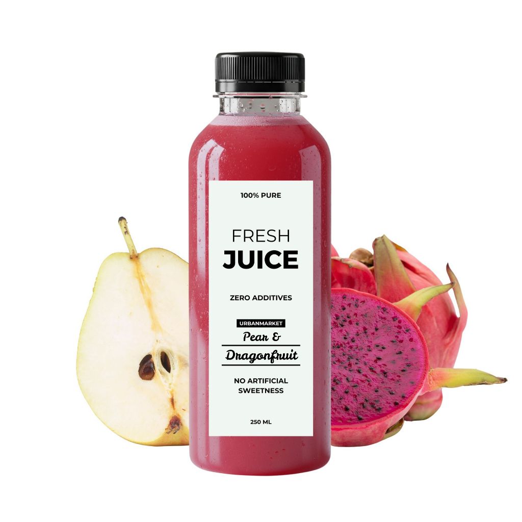 

Jus Pear Buah Naga Segar Cold Pressed 250 ml – 100% Buah Asli, Murni Tanpa Gula Tambahan