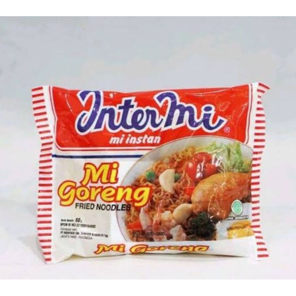 

1pcs intermie goreng dan intermie goreng pedas