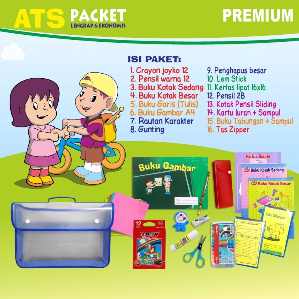 

Alat Tulis Sekolah / Paket Alat Tulis Sekolah / Paket Alat Tulis Sekolah TK SD MI PAUD
