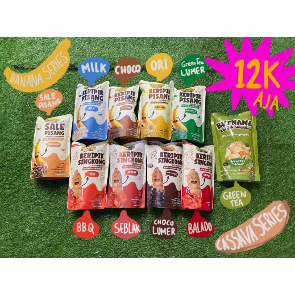 

KERIPIK PISANG & SINGKONG VIRAL - Camilan Garing Lumer Nagih Banyak Rasa | Buynana Official