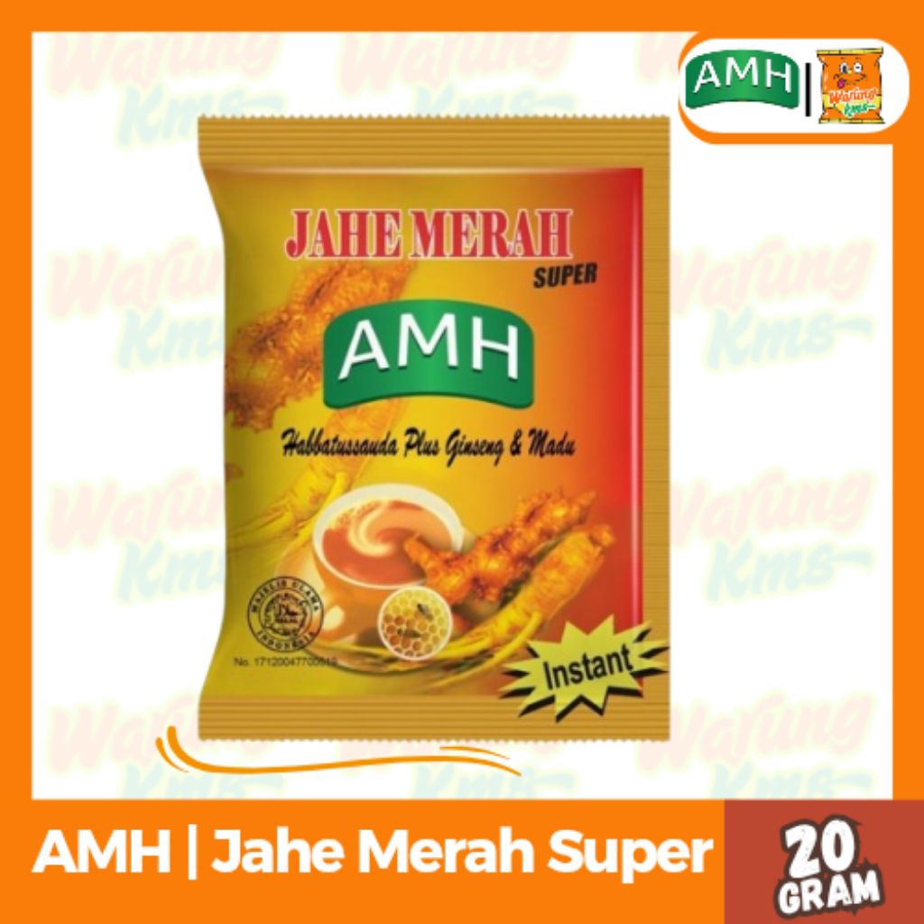 

Jahe Merah Super AMH Minuman Tradisional Herbal Sachet @20g