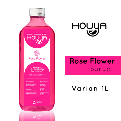 

Houya Rose Flower Syrup 1Liter - Sirup Rasa Rose Flower
