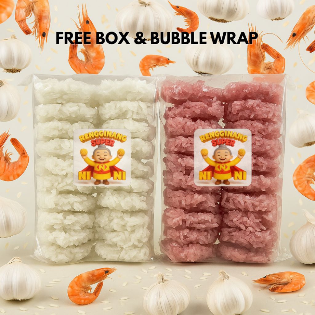 

Kerupuk Rengginang Mentah Ketan Original 500gr Homemade / Rengginang Super Nini Camilan Tradisional