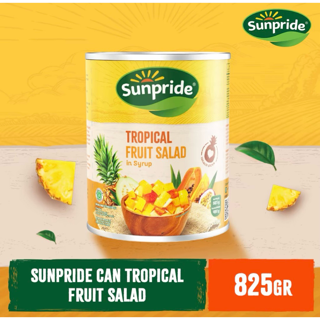 

Sunpride Can Tropical Fruit Salad 825gr - Buah Kaleng Dalam Sirup