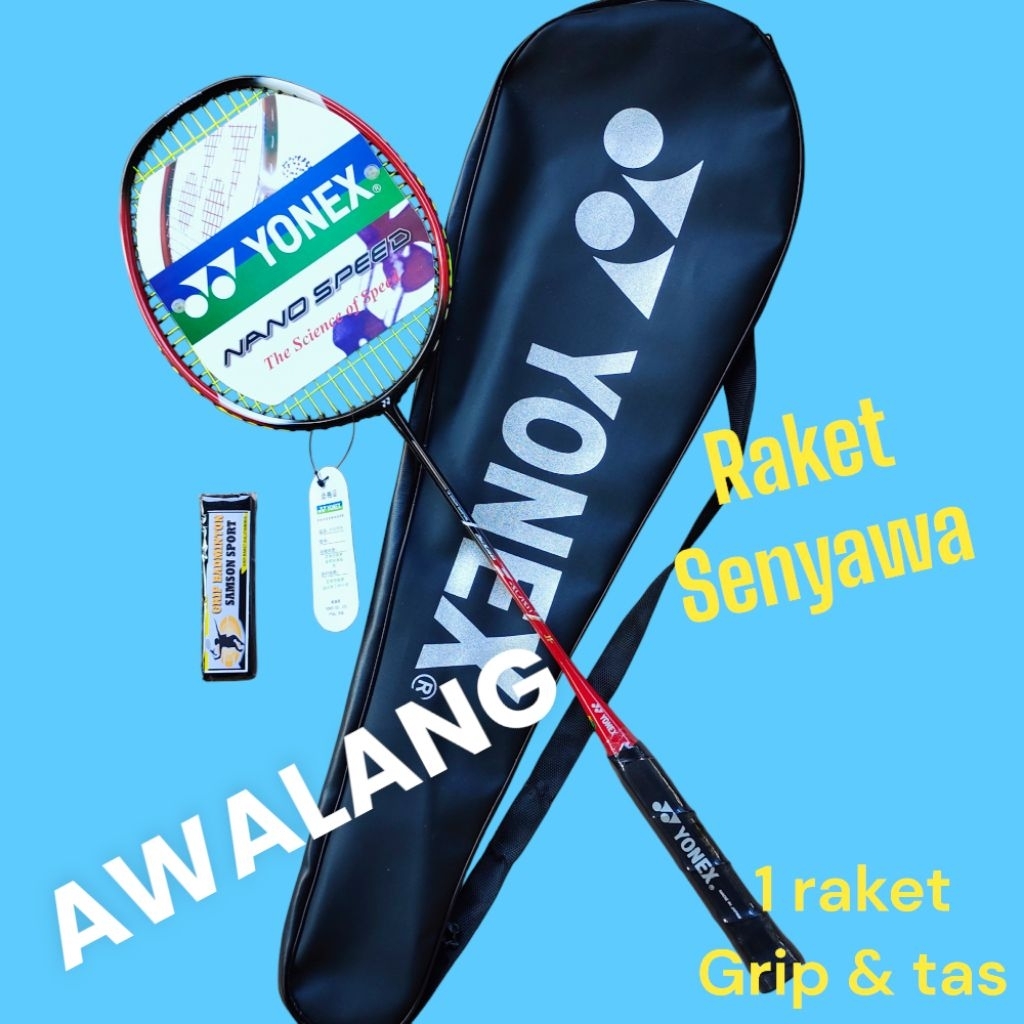 HOT SALE BESTPROMO Raket bulutangkis pemula RAKET GRIP & TAS siap pakai raket badminton grosir PBSI