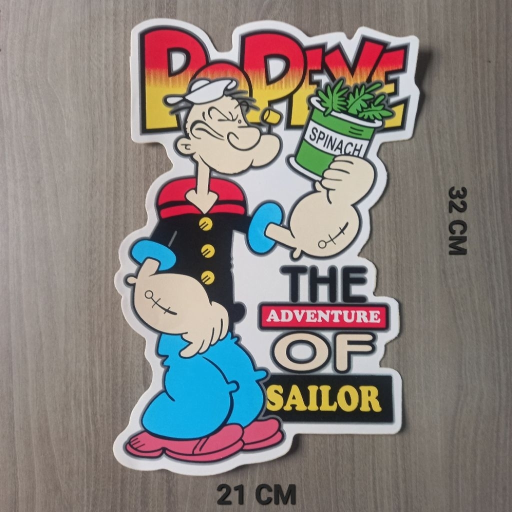 

STIKER POPEYE THE SAILORMAN VINYL UKURAN BESAR
