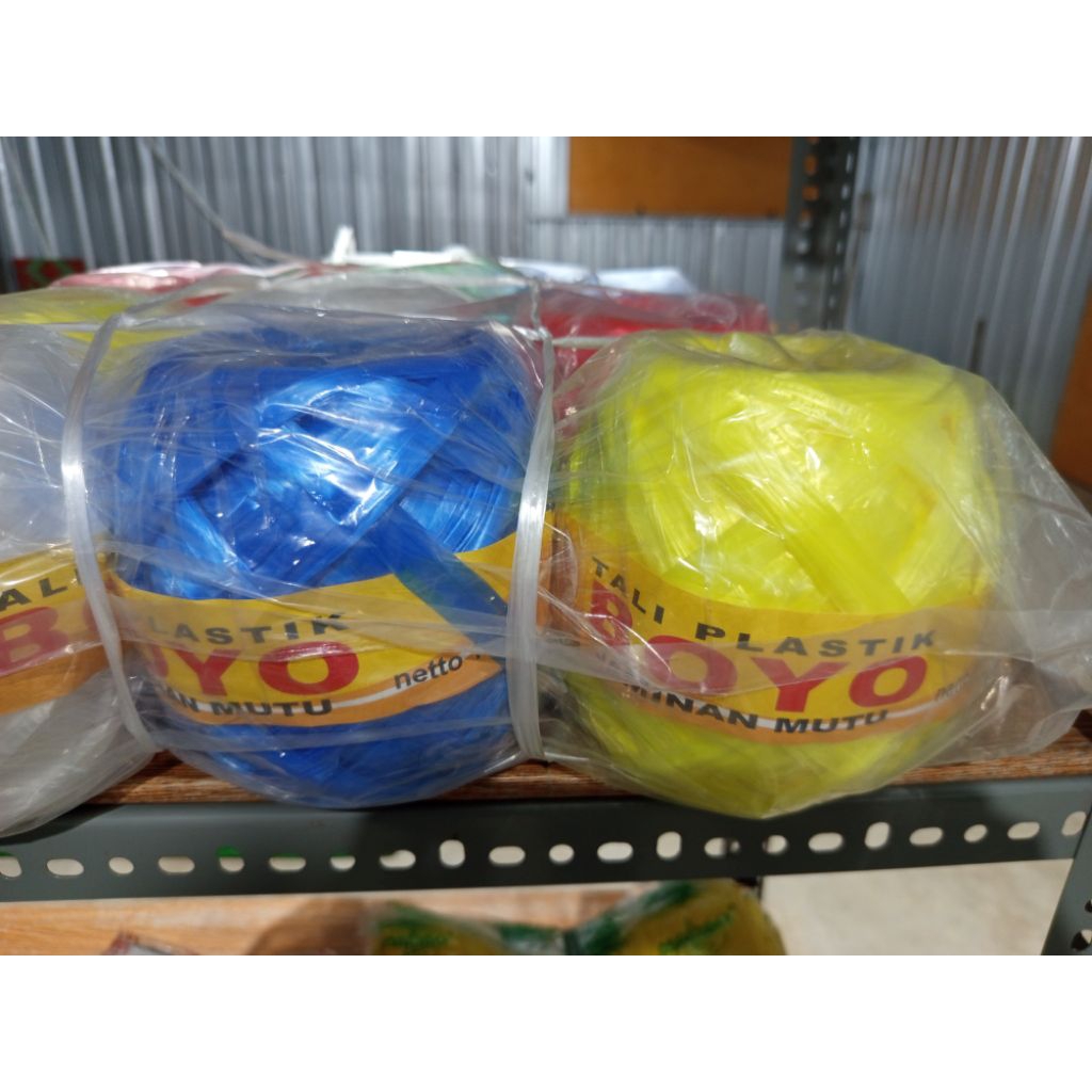 

Tali rafia tali plastik warna merk boyo