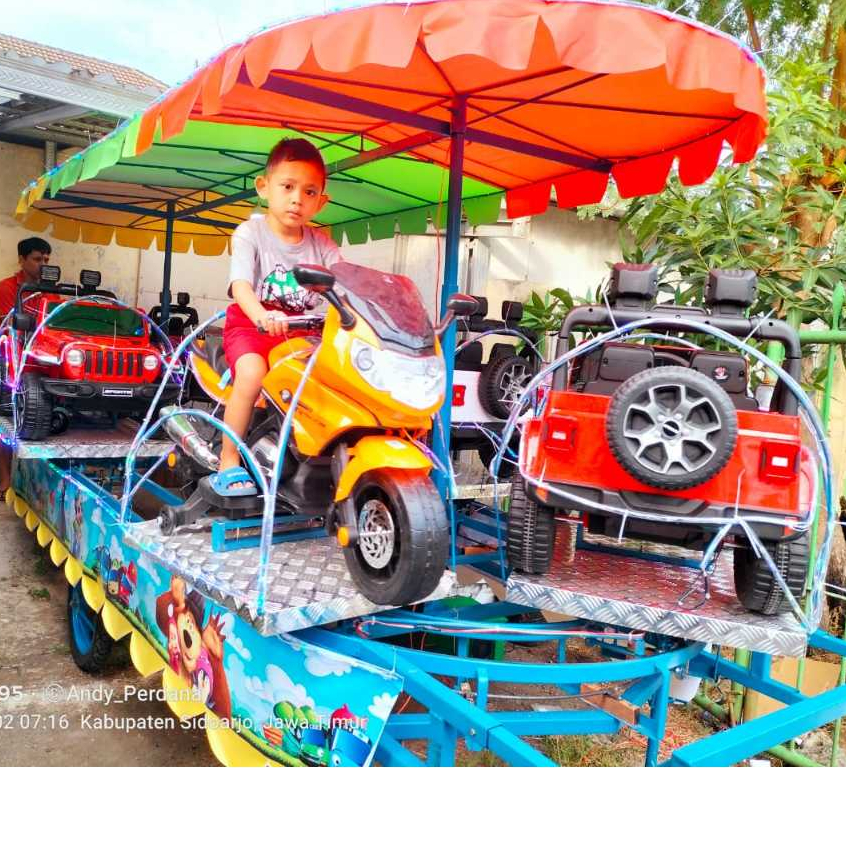 Odong odong kereta panggung mobil genesis, mobil giant, mobil jeep