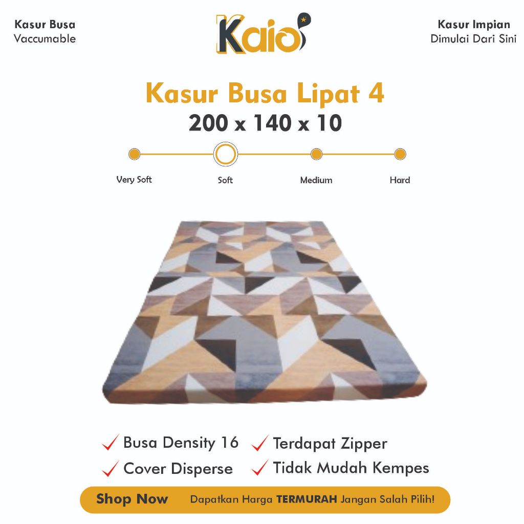 Kasur Busa Matras Lipat 140x200x10cm Sofabed