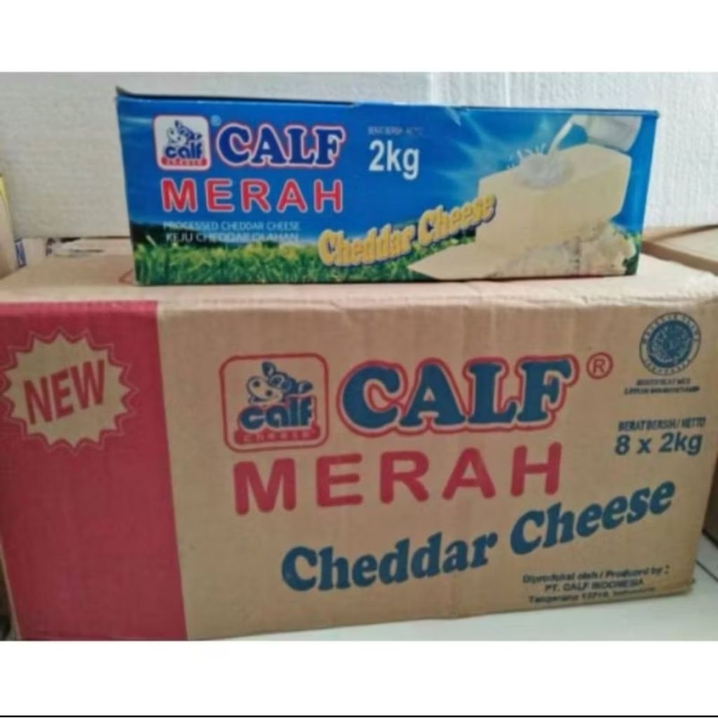 

Keju calf merah 2kg x 8 pcs / 1 dus