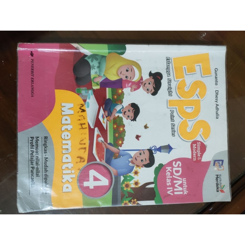 ESPS Matematika kelas 4 kurikulum merdeka ori bekas